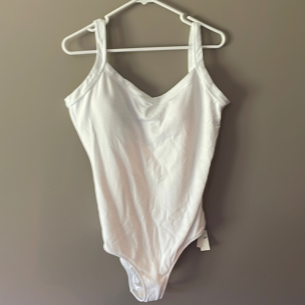 waffle knit cheeky bathing suit and it’s and XL LONG